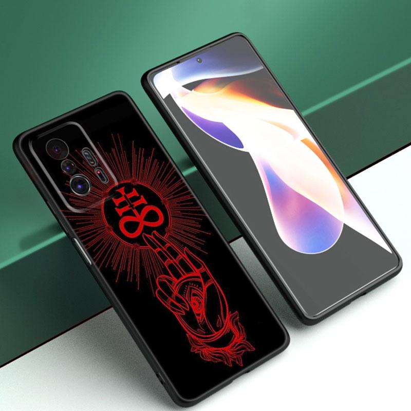 Dämonisch Satanisch Gruselig Schädel Handyhülle Für Xiaomi Mi A2 8 9 SE Note 10 10T 11 12 Lite 9T 11T 12S 12T Pro A3 6X 12X Schwarze Hülle