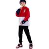 Nike Color Block Woven Hooded Windbreaker Kids Jackets Red NY2212002GS-001