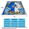 Sonic Printed Flannel Blanket, soft throw for bedroom sofa, washable, Christmas present, great gift.