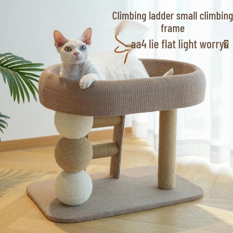 JINGRUIXIANG Cat Tree with Condo and Scratching Post