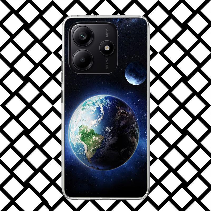 Earth Stars Space Phone Case for Xiaomi Redmi Note 15 14 14S 13 12 12S 11 Pro Plus 11E 11T 11S 10S 5G Soft Cover Fundas Redmi No