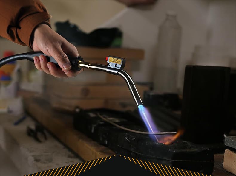 CAMPING MOON MapPro Turbo Torch, Auto-Ignition Turbo Burner, Compatible with OD Cans, 2-Way Professional Spiral Concentrated Flame Type, MT-5110+Z20