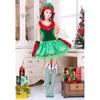 Premium Quality Women's Fashion Sexy Green Christmas Cosplay Elf Costume Dress Set