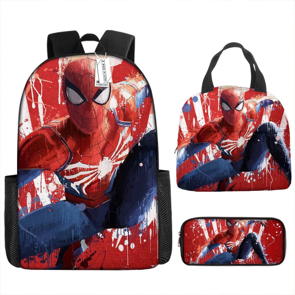 Backpack Elementary School Bag Children'S Lunch Bag Pencil Case Three-Piece Set