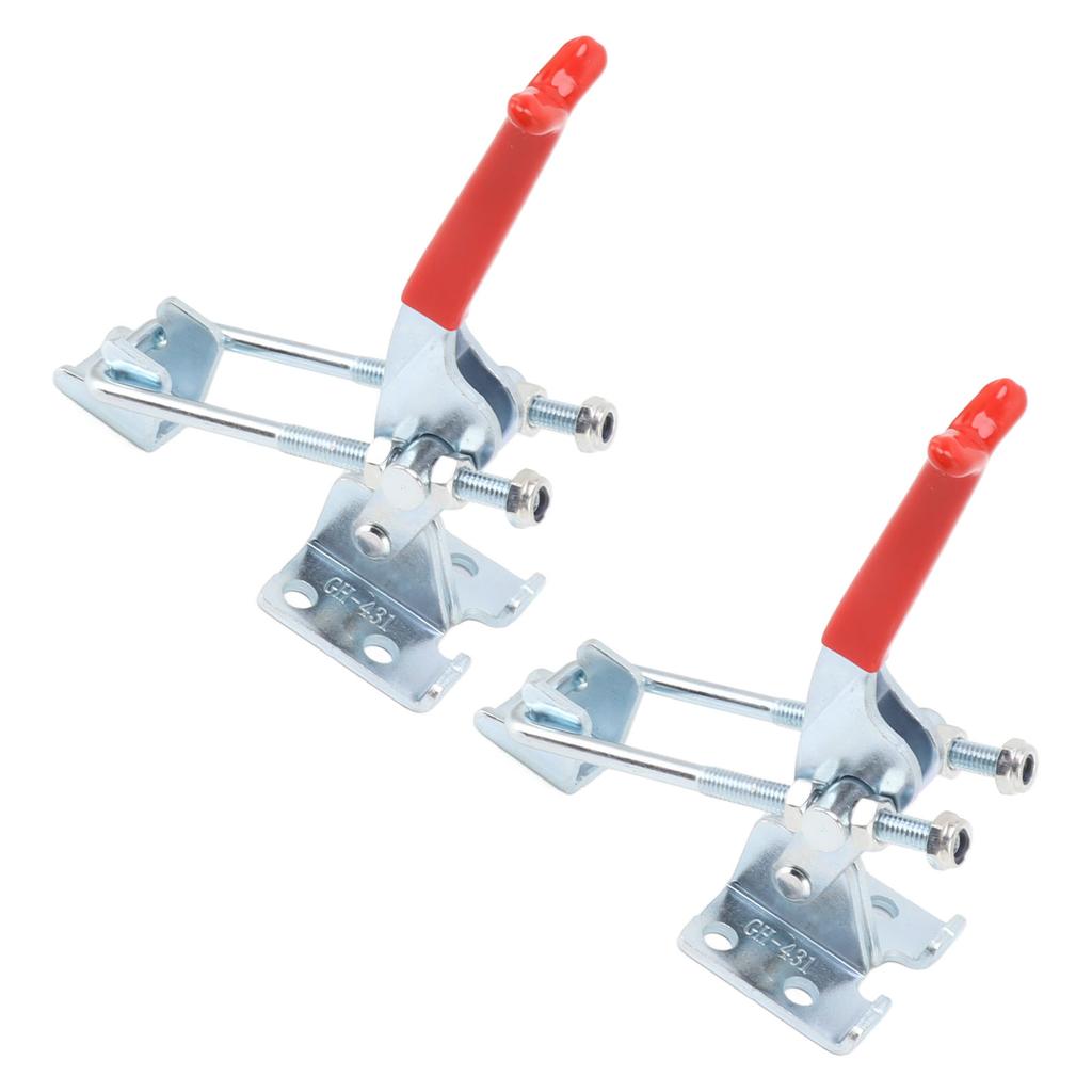 2PCS Adjustable Toggle Clamp U Bolt Iron Galvanizing Heavy Duty Quick Release Fixture Clamp for Box Door