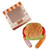 Pet Hamburger/Fries Hat Cartoon Plush Headgear Hat for Cold Weather Soft Dog Costume Hat for Various Breeds Party Props
