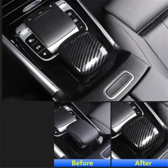 For Mercedes-Benz GLB200/180 2020+ Carbon Fiber Center Console Mouse Cover Trim