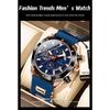 POEDAGAR Orologio Militare da Uomo di Lusso Impermeabile Luminoso Data Sportivo Cronografo Cinturino in Silicone Orologi al Quarzo