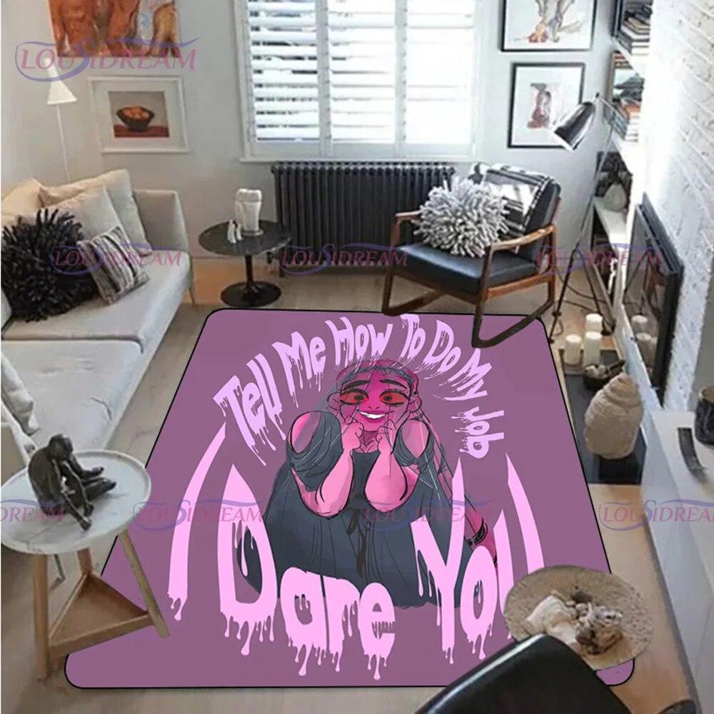 Cartoon Comics Lore Olympus Tištěný koberec Koberec do obývacího pokoje Ložnice Dekorace pohovky Šatna pro dospělé Protiskluzová podložka na podlahu