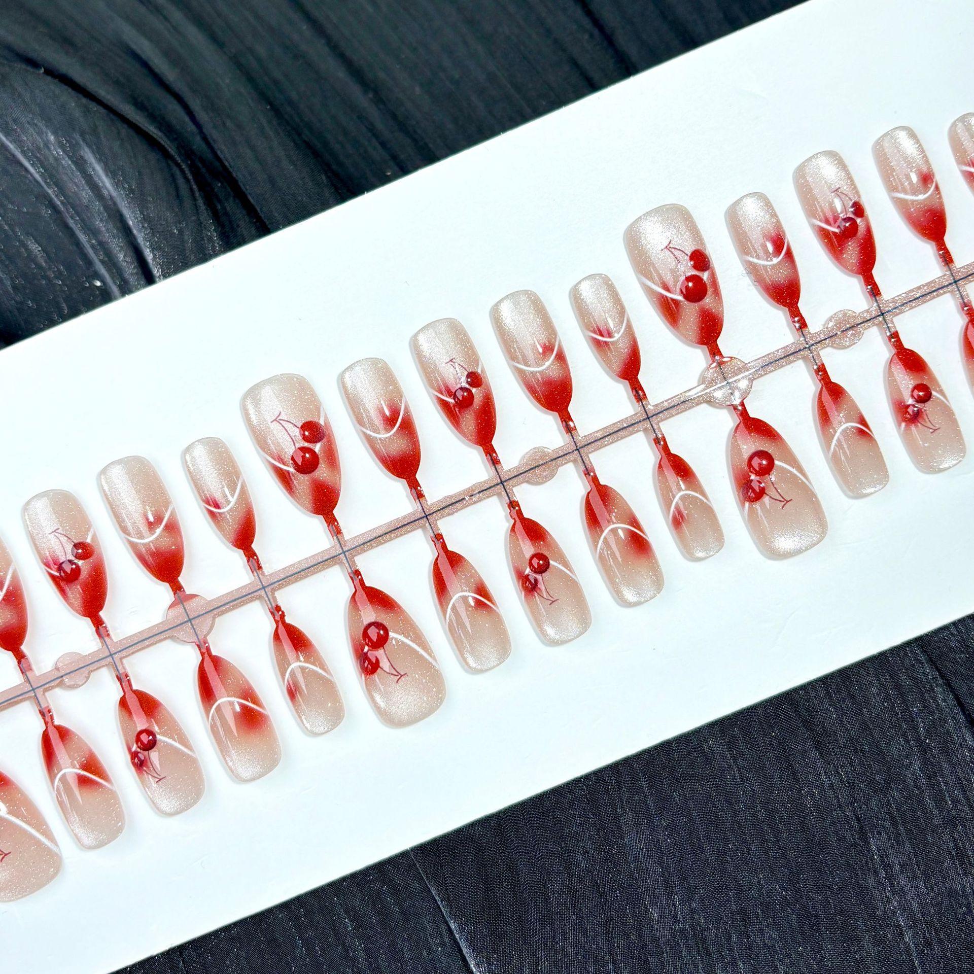 

Накладные ногти многоразовые искусственные ногти с дизайном многоразовые накладные ногти пресс-оны глянцевые с полным покрытием акриловые клейкие ногти наклейки для ногтей для женщин