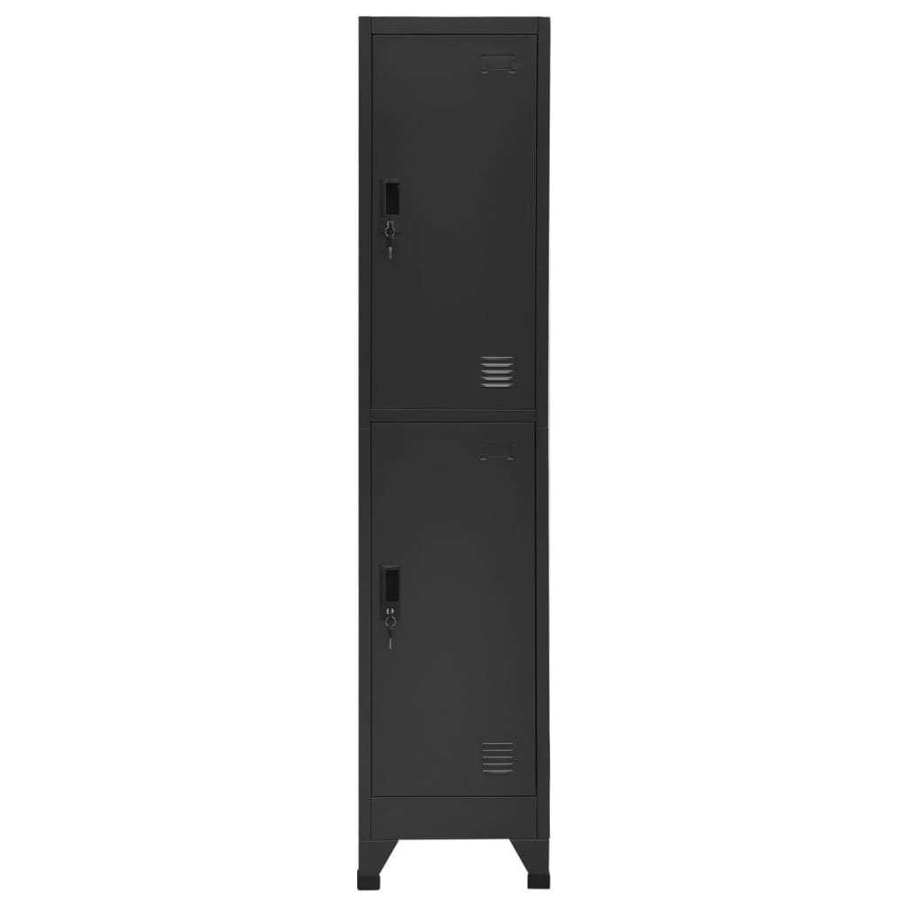 Locker Cabinet Anthracite Grey 38 x 45 x 180 cm Steel