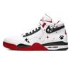 Nike Flight Legacy Vintage Basketball Shoes Unisex Mid top Red/White BQ4212-100(Team56-)