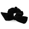 JewelVOX Scrunchie Hair Hair for Adults Tie, Women's Accessory, Ribbon, Velvet, Simple, Stylish, (Black)