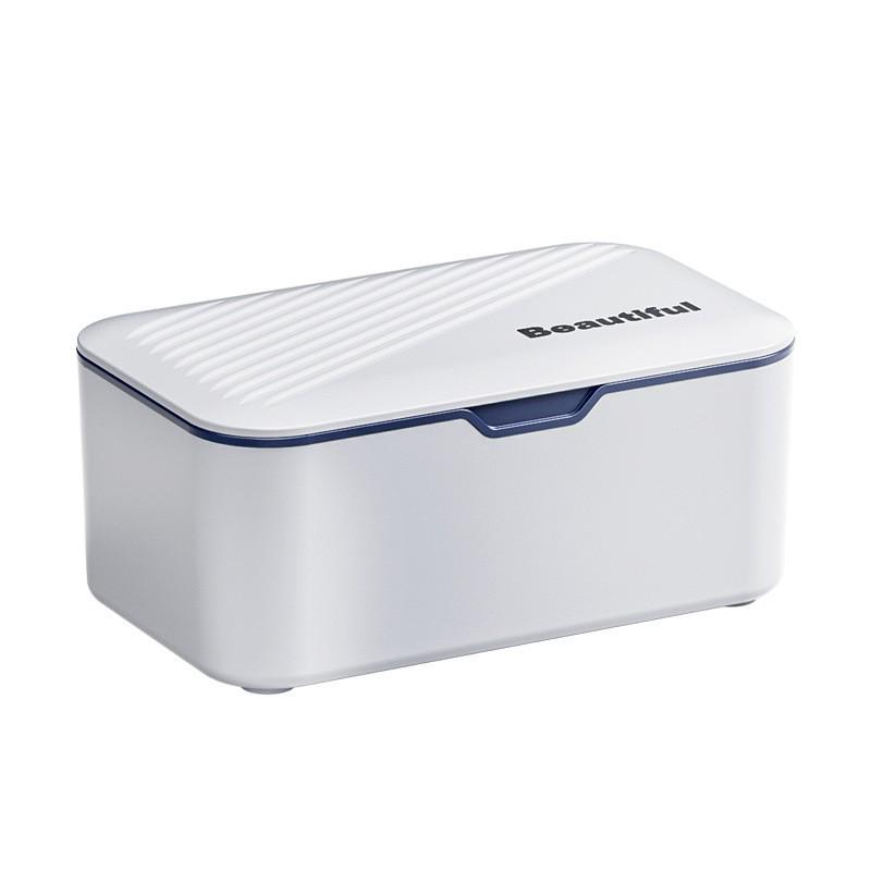 Lidded Dustproof Storage Box for Tissues, Wipes, Gloves & Masks - Large Capacity
