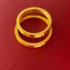 Vietnam Gold 520 Number Love Couple Gold-Plated Brass Rings - Valentine's Day Matching Gift for Girlfriend