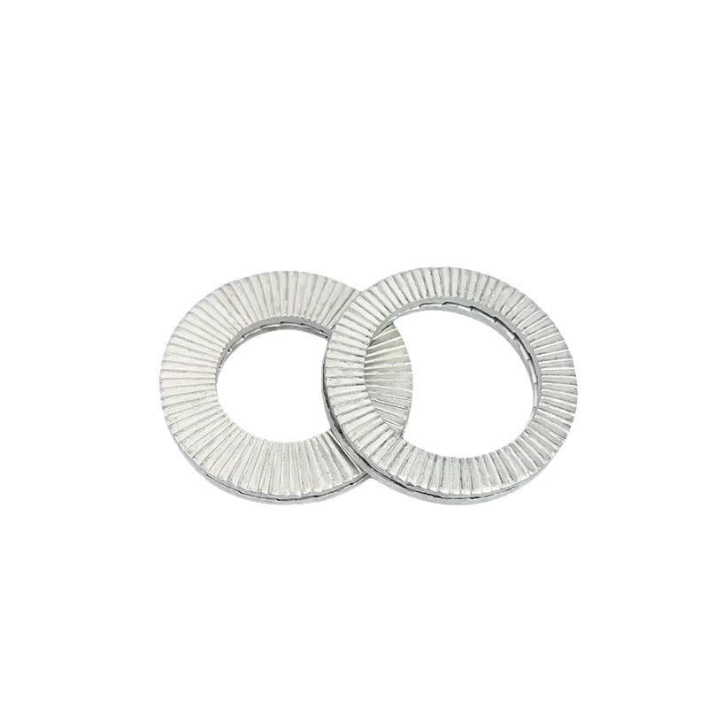 65Mn Self-Locking Anti-Loosening Double Coil Washer - DIN25201 Dacromet Reverse Double Layer Locking Washer