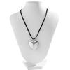 Silver Love Heart Aesthetic Necklace Fashion Simple Clavicle Chain Women Girls Velvets Rope Necklace Party Birthday Gift