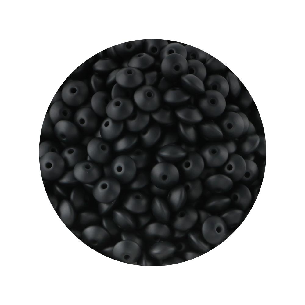 New 50pcs/lot Silicone Lentil Silicone Beads 12mm Jewelry Making Lentil Beads DIY Necklace Bracelets Jewelry Accessories