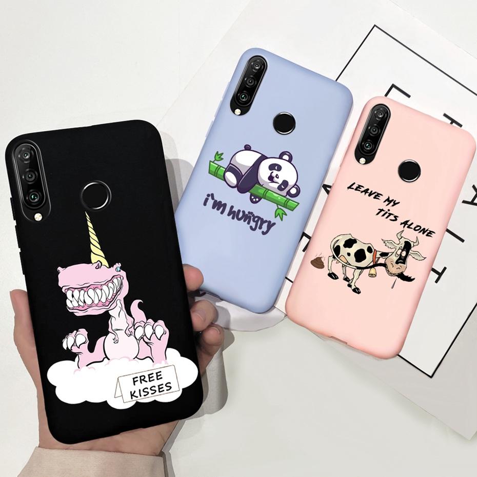 For Huawei P30 Lite Phone Case Flower Girl Pattern Soft Silicon Cover For Huawei P30 Pro Lite Case Cute Funda P 30 P30lite Cases
