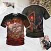Rock Kreator 3D Print T-Shirts Unisex Short Sleeve Round Neck Harajuku Y2K Hip Hop Top Tees Men's Women's Popular Clothing