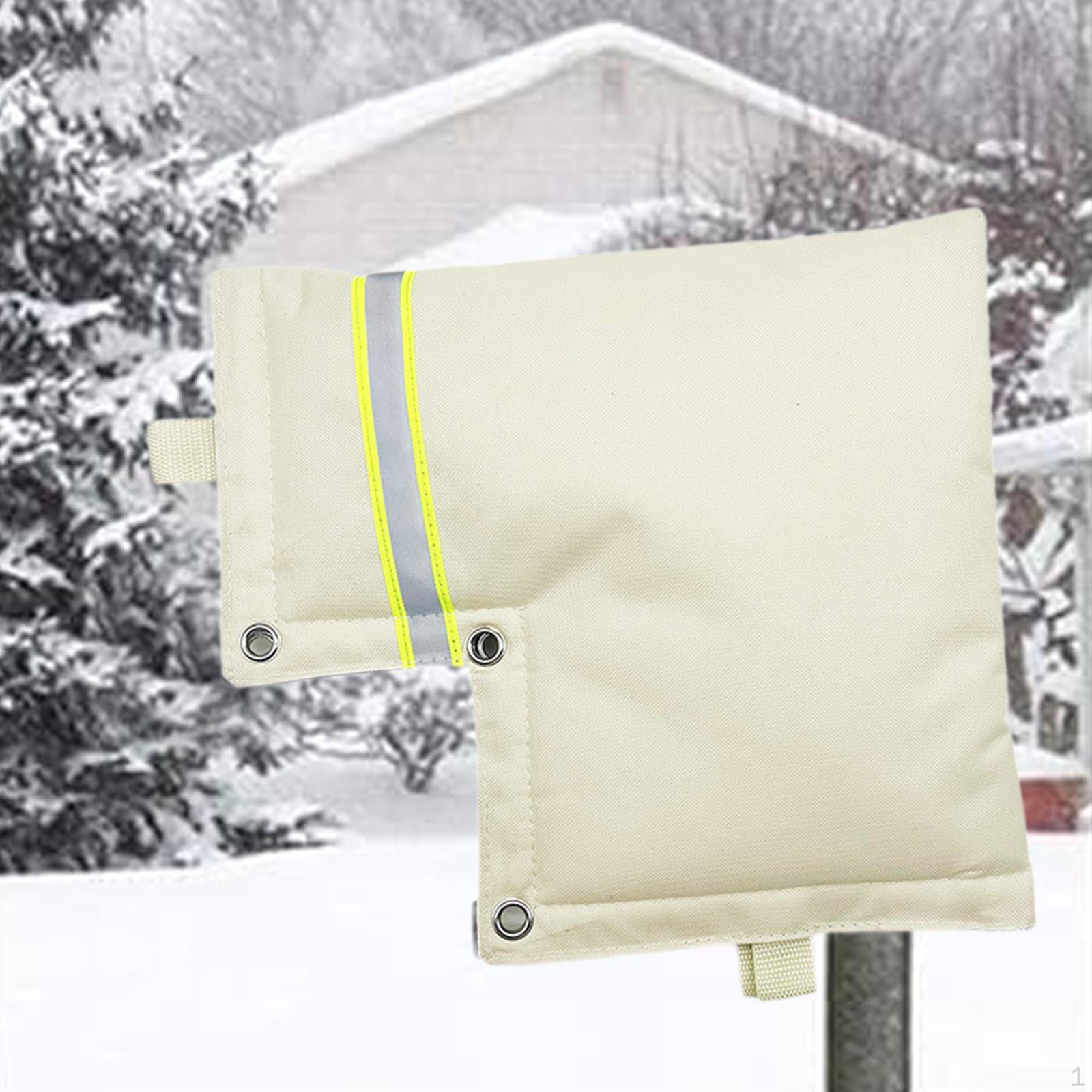 

Winter Faucet Cover Sock Equipment Thickened Waterproof Freeze Protection Insulation бежевий
