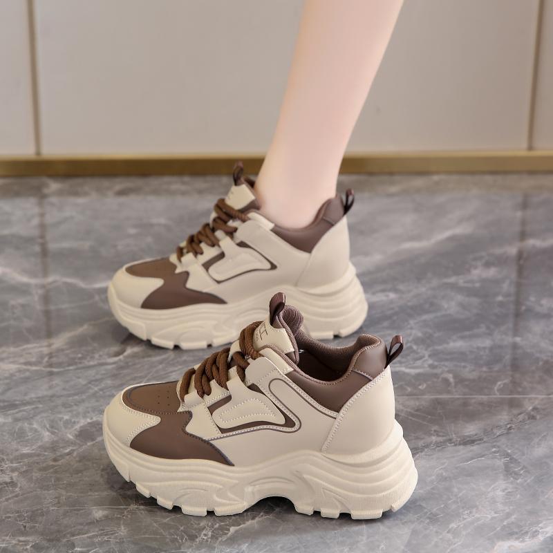 Inner Height Increase Dad Shoes INS Tide Spring and Autumn Platform Sports Travel Shoes New CM Height Increase