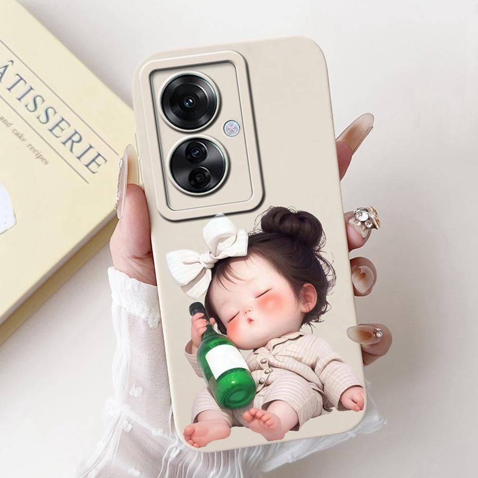 Cute Cartoon Phone Case For OPPO Reno11 F 11 11Pro 5G Soft Silicone Shockproof Cover For Oppo Reno11 Pro 11F Cases Bumpers