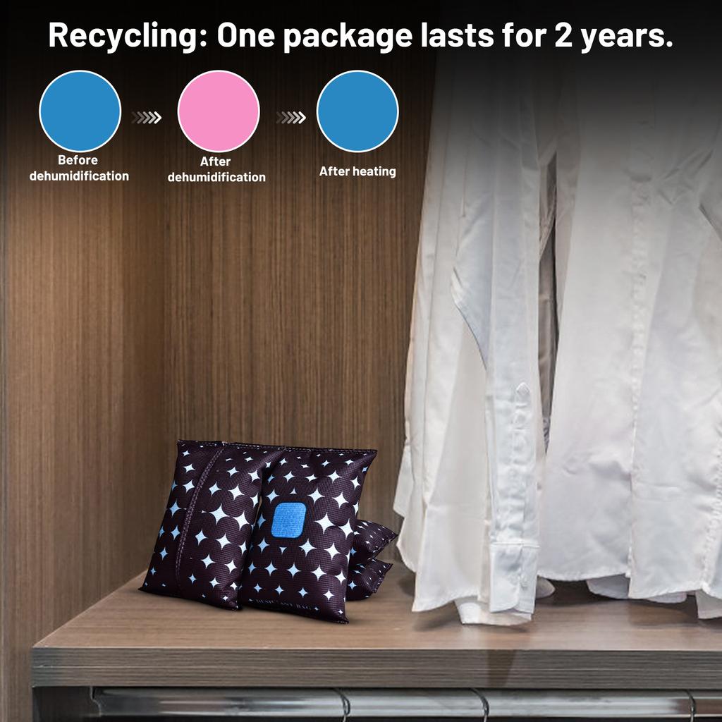 Dehumidifying And Silica Gel Desiccant, Smart Color-changing Charcoal Bag, Dehumidifier Bag, Moisture Absorber.