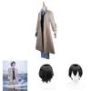 Cosplay Osamu Dazai Costume Wig Trench Coat Bungo Stray Dog Carnival Halloween