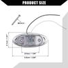 Hihaha Trailer Marker Light with Chrome Bezel / Outer Oval