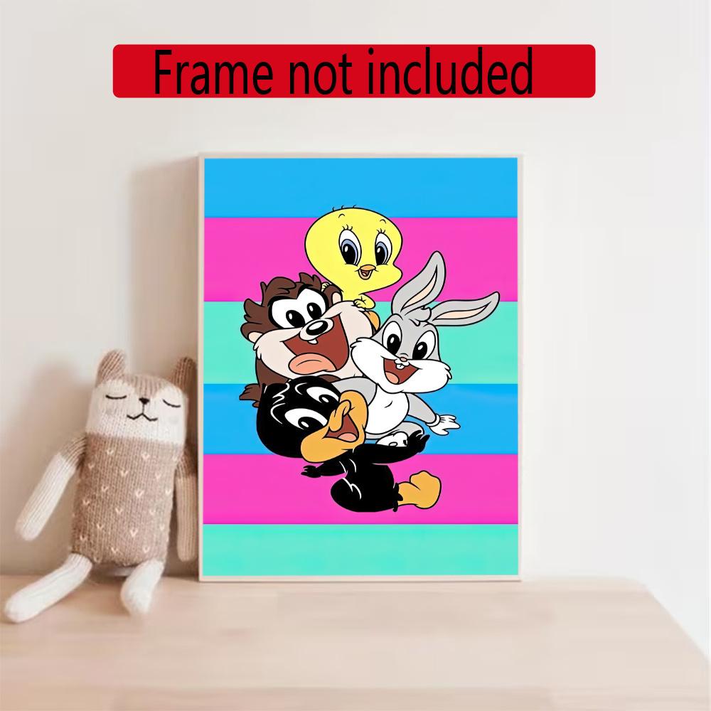 Looney Tunes 5D Diy Diamond Painting Round Diamond Mosaic Suitable For Beginners Diamond Painting Rhinestones Gift Frameless