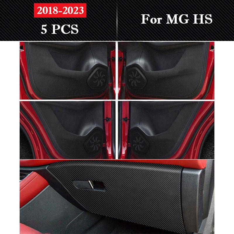 For MG HS 2018-2026 Car Door Anti Kick Pad Protection Sticker Glove Box Carbon Fiber Scratch Resistant Film Interior Accessories