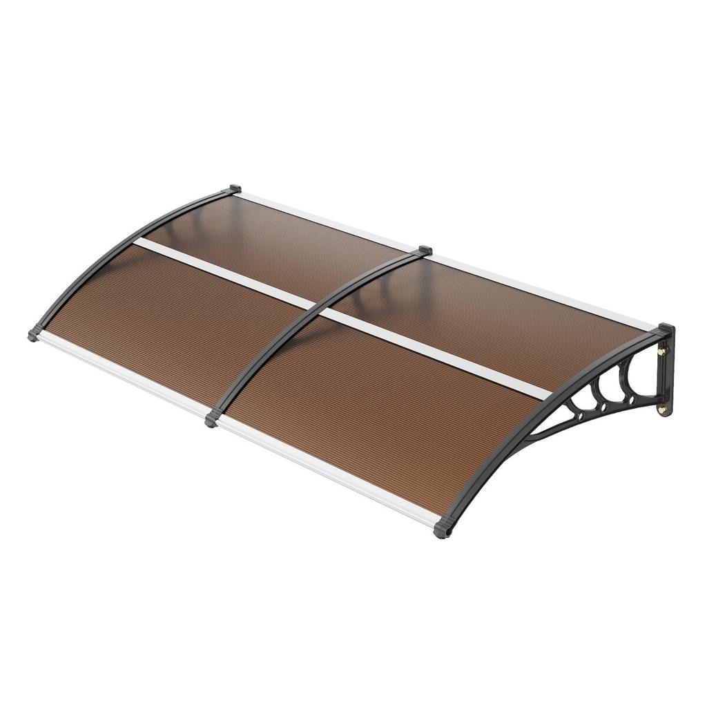 Window Door Awning Canopy 80" X 40", UPF 50+ Polycarbonate Entry Door Outdoor Window Awning Exterior, Front Door Overhang Awning for Sun Shutter, UV,
