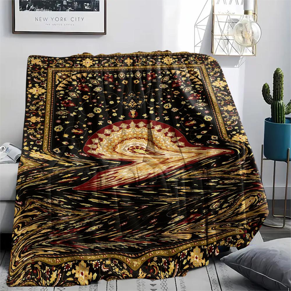 1 pièce Couverture en Flanelle Imprimée Dessin Animé, Haute Qualité Confortable pour Toutes les Saisons, Décoration de Maison, Chaleur et Confort, Parfait pour un Cadeau de Noël ou d'Anniversaire
