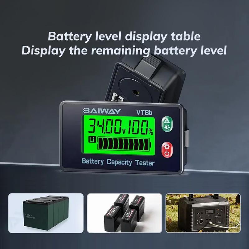Dc 8-120V Lcd Digital Voltage Meter Battery Level Indicator Universal Battery Electric Vehicle Battery Gauge