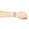 Longines CONQUEST Quartz 5 ATM Water Sapphire White Pearl Stainless Women's V.H.P. Watch, Resistant, Crystal, Dial, Steel, Silver, L3.316.4.87.6