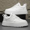 High Top Sneaker Men Designer White Board Shoes Fashion Artificial Leather Breathable Height Increased Flat Platform Sport Shoes