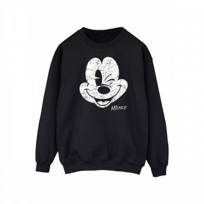 Moletom feminino / feminino com rosto do Mickey Mouse
