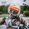 Retro Motorcycle Goggles with Double-Layer Anti-Fog, Photochromic, Polarized Lenses for Off-Road Motorcycles, Electric Bikes, And Nearsighted Riders