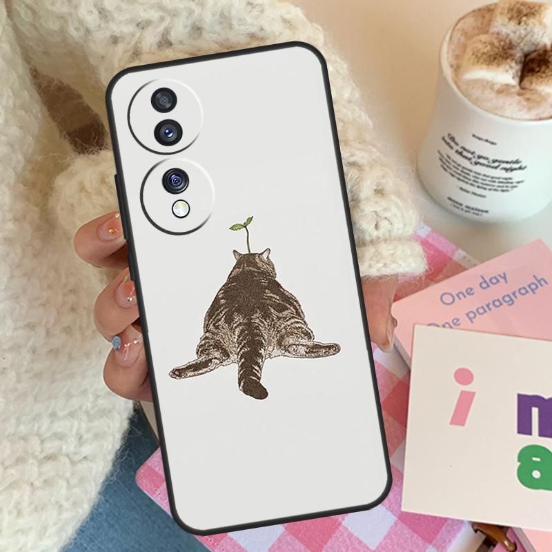 Minimalist Cats For Honor Magic 8 7 6 Lite Case For Honor 400 200 Pro 90 70 50 X8c X8b X9a X9b X9c X9d Win RT