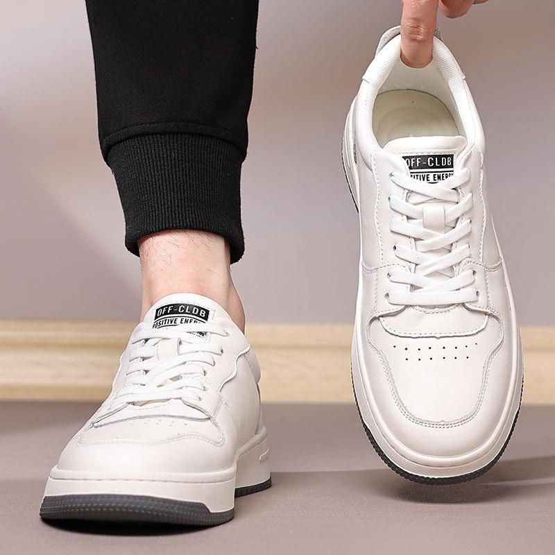 Trendy Brand 2025 Autumn New First-layer Cowhide Casual Men's Shoes Fashionable and Versatile Men's Leather Sports Shoes Men's