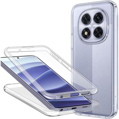 Protective Case - E.F.Connection® - for Xiaomi Redmi Note 14 Pro 5G - Transparent - Shockproof - Full