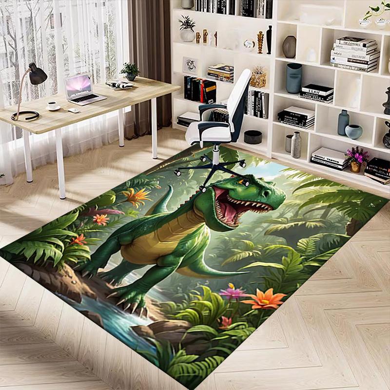 1PC dinosaur jungle Extra Large Non-Slip Floor carpet, Office, family, bedroom, Studio - Large Area RugJ0342