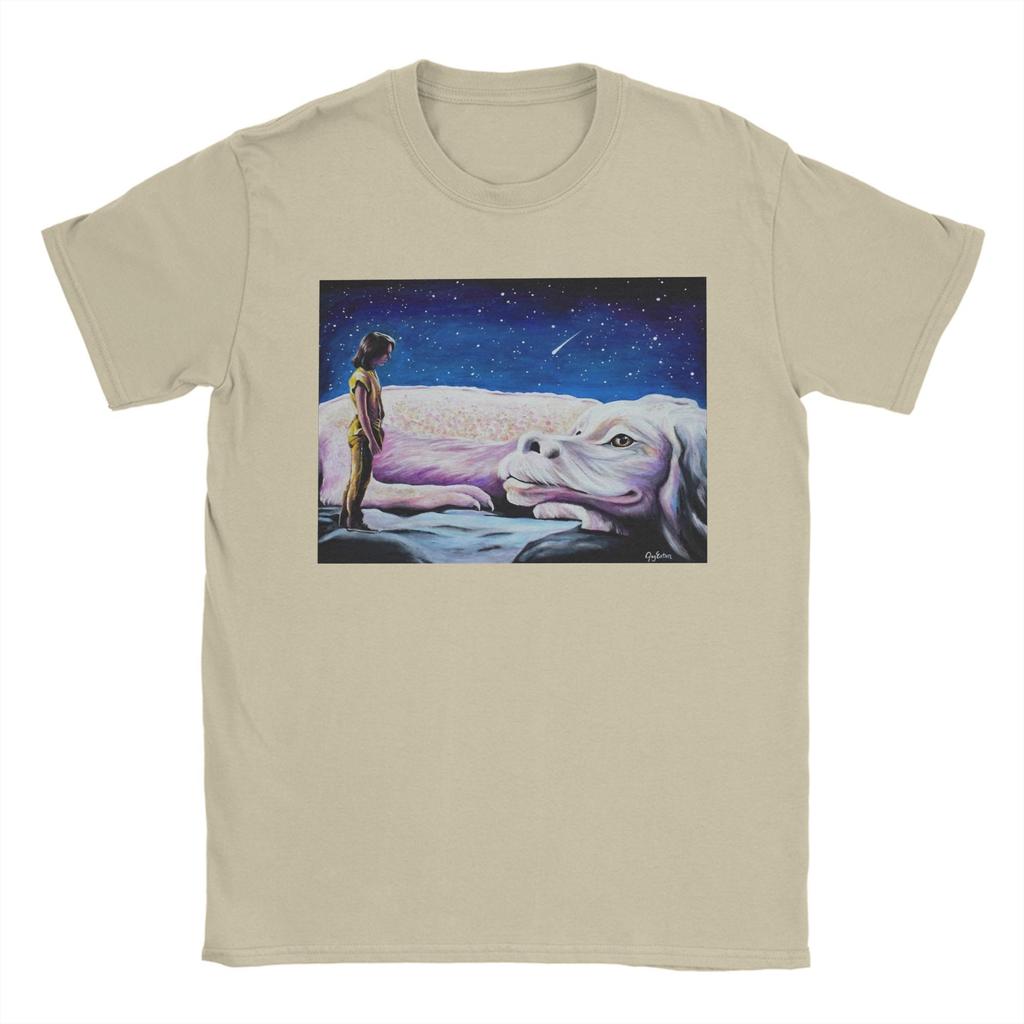 Hodně štěstí Nekonečný příběh Film Falkor Bavlněné tričko pro muže Letní Streetwear Trička O-výstřih Tričko Nadměrné velikosti Topy