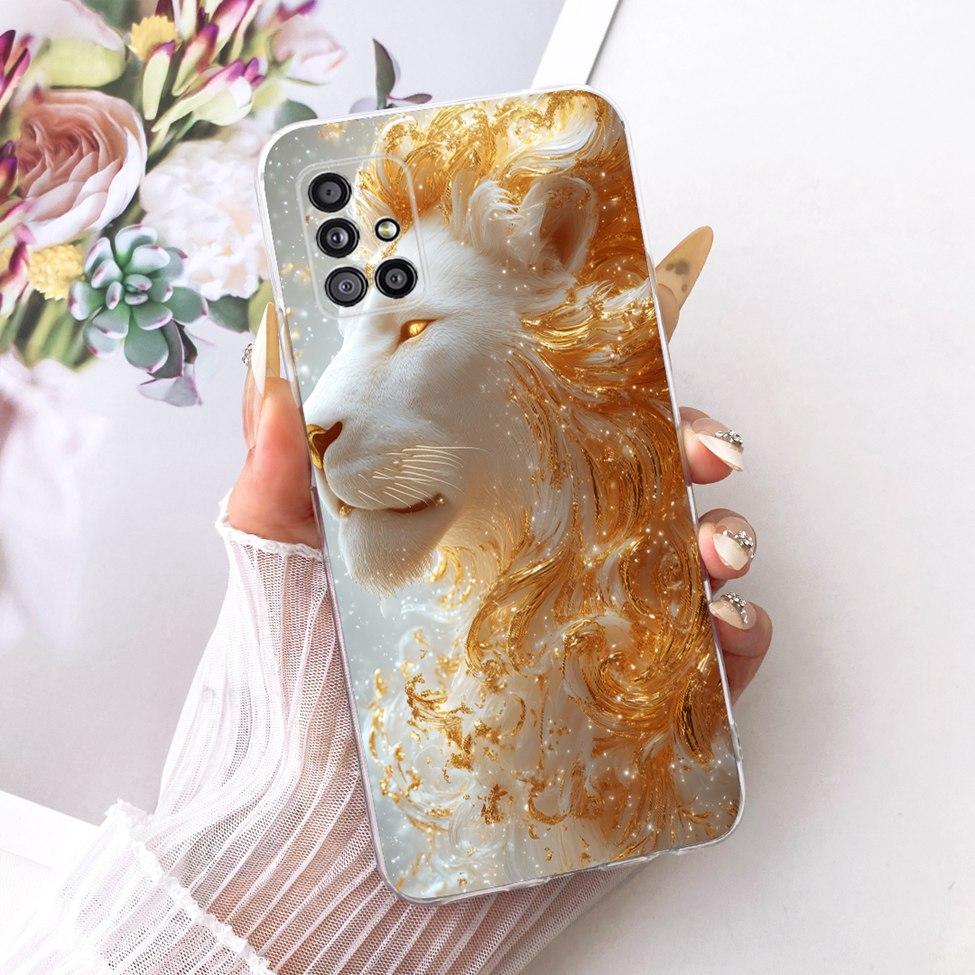 For Samsung A51 5G Clear Case A516F Cute Cat Fashion Butterfly Funny Painted Cover For Samsung Galaxy A51 5G Casing A516B