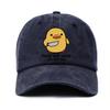 Yellow Duck Letter Printed Baseball Hat for Unisex and Women Adjustable for Travel Sunscreen LightweightBreathable Comfortable