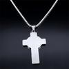 Irish Celtic Knot Cross Pendant Necklace Stainless Steel Trinity Symbol Lucky Amulet Necklace Women Men Jewelry colar masculino