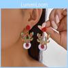 Christmas Series Acrylic Earrings With Santa Claus Rudolph And Christmas Lights For Holiday Fashion