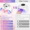 UV LED Nail Lamp 120W Nail Dryer with 4 Timer Settings Quick Drying 36 LEDs UV Cabine Lamp for Curing All Nails Gel Nail Art