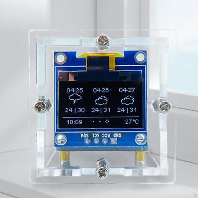Real Time Weather Clock Kits Electronic DIY Set Temperature Humidity Small Station